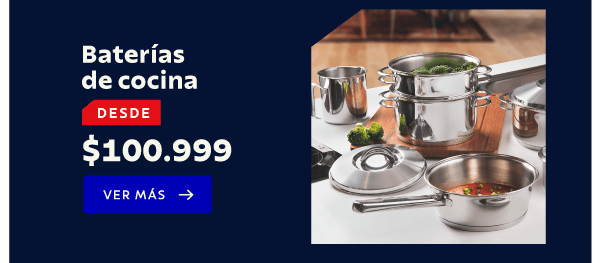 Baterías de cocina DESDE $100.999